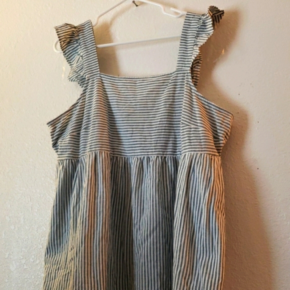 Universal Thread Dresses | Universal Thread Bluewhite Striped Tiered Dress | Poshmark
